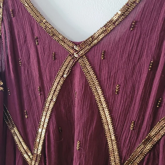 Free People Intimately In Heaven Embelished Slip Dress Small - Picture 7 of 11